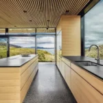 epoxy flake flooring in kitchen